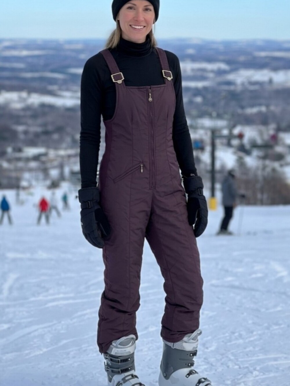 Vintage Obermeyer Ski Snowboard Bib S Chocolate Brown Snow Suit Overall Pants